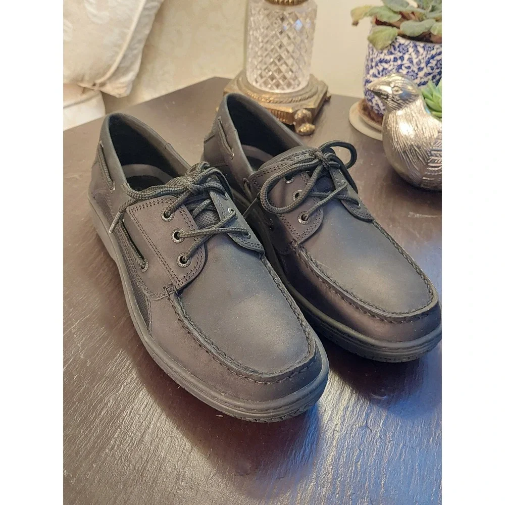 Sperry Men's Billfish 3-Eye Black Leather Boat Shoe STS24997 Size 12 NEW! $115